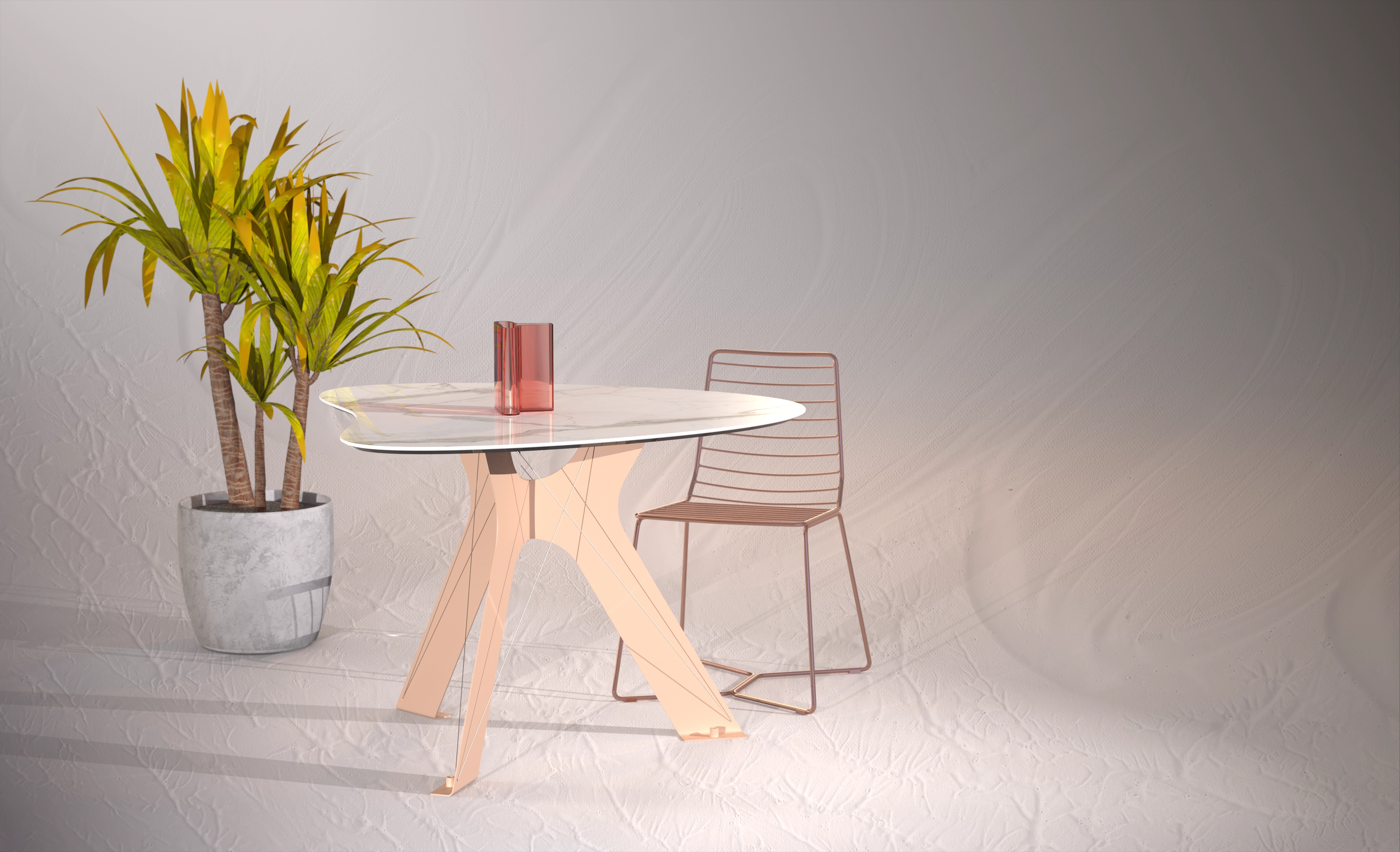 Xtable, dettaglio materico della collezione